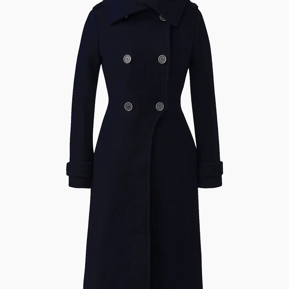 Mackage Elodie Navy Blue Double-Breasted Coat